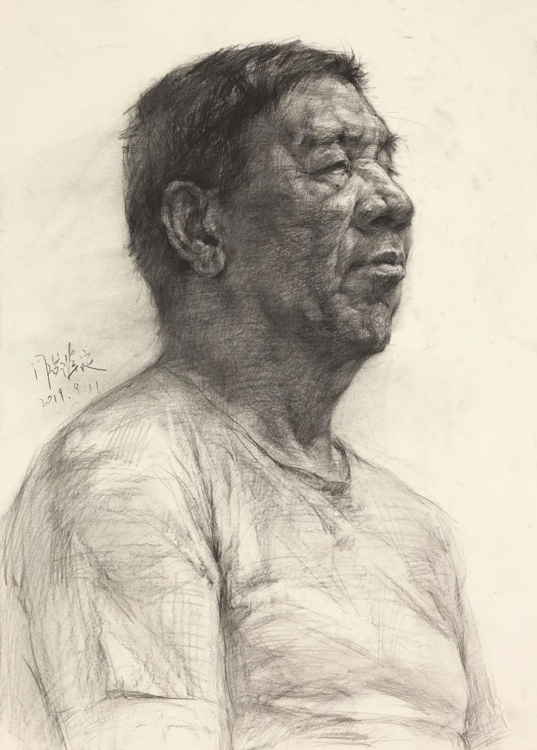 清华大学素描作品欣赏(图3)