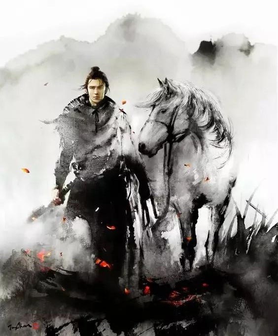 她用霸气武侠水墨惊艳世界！网友：太帅了吧！(图1)