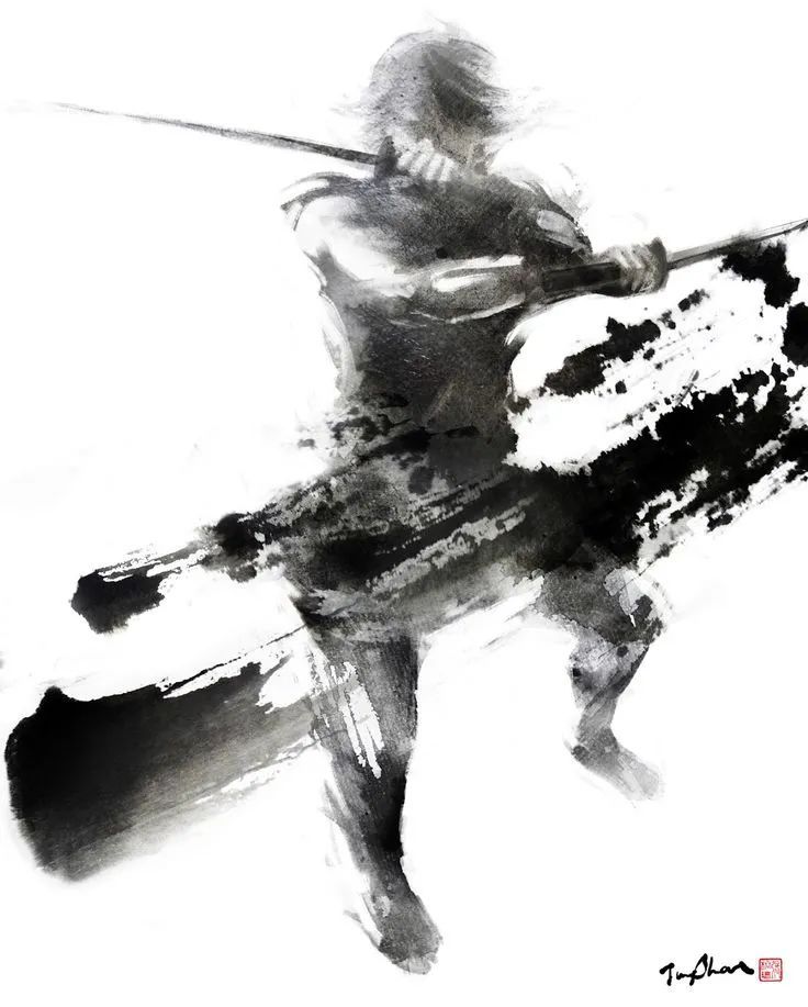 她用霸气武侠水墨惊艳世界！网友：太帅了吧！(图23)