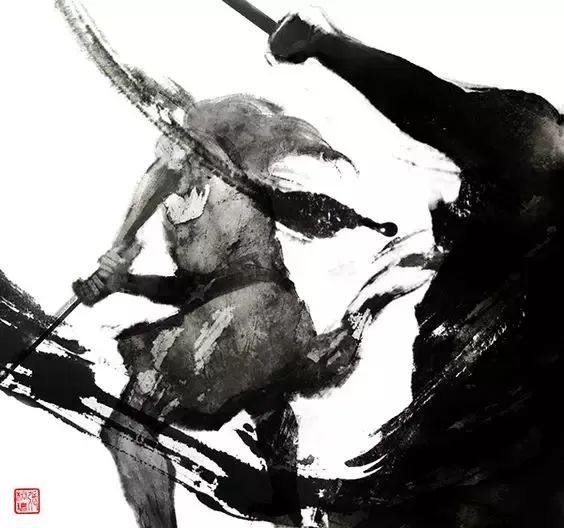 她用霸气武侠水墨惊艳世界！网友：太帅了吧！(图57)