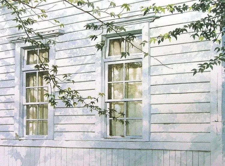 日本画家 阿部智幸：水彩画家笔中自然的光和彩，精彩绝伦！(图2)