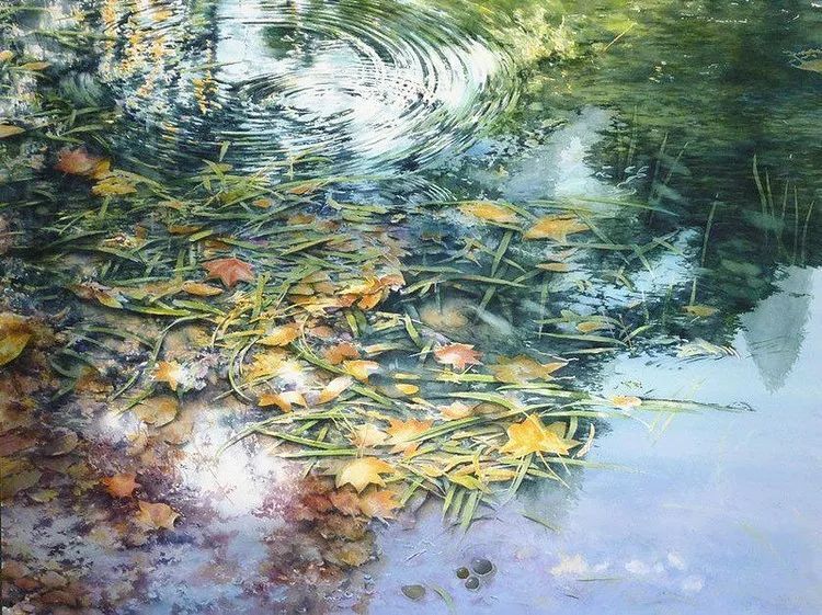 日本画家 阿部智幸：水彩画家笔中自然的光和彩，精彩绝伦！(图12)