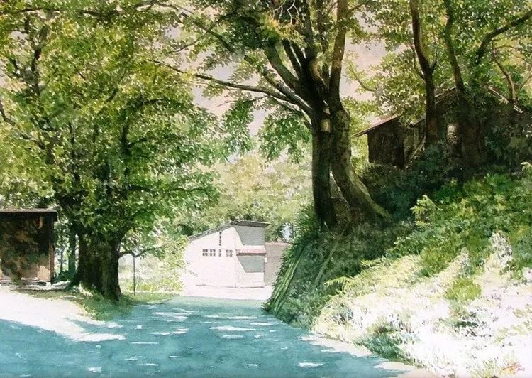 日本画家 阿部智幸：水彩画家笔中自然的光和彩，精彩绝伦！(图5)