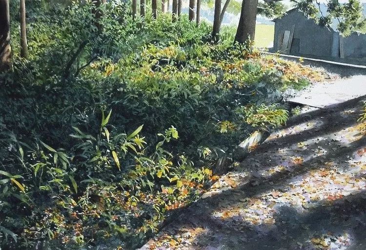 日本画家 阿部智幸：水彩画家笔中自然的光和彩，精彩绝伦！(图9)