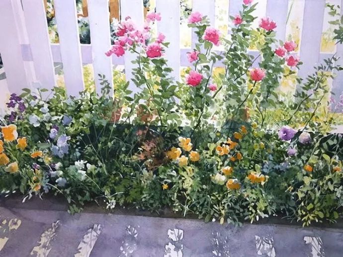 日本画家 阿部智幸：水彩画家笔中自然的光和彩，精彩绝伦！(图13)