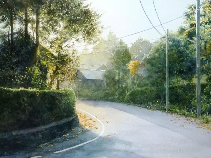 日本画家 阿部智幸：水彩画家笔中自然的光和彩，精彩绝伦！(图16)