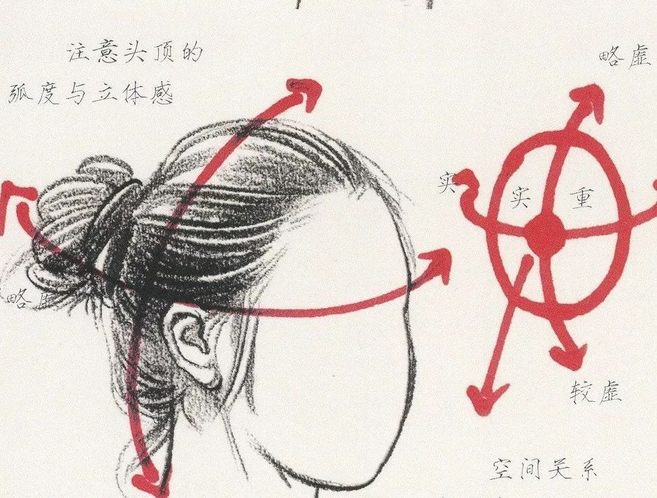 画头发有方法，速写头发教程，新人必看！(图7)