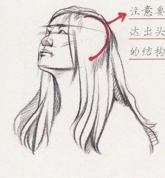 画头发有方法，速写头发教程，新人必看！(图17)
