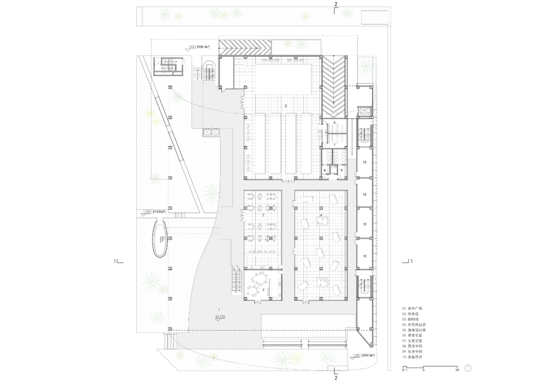 西安经开区全民健身中心方案公布，“隐退”在街道旁(图9)