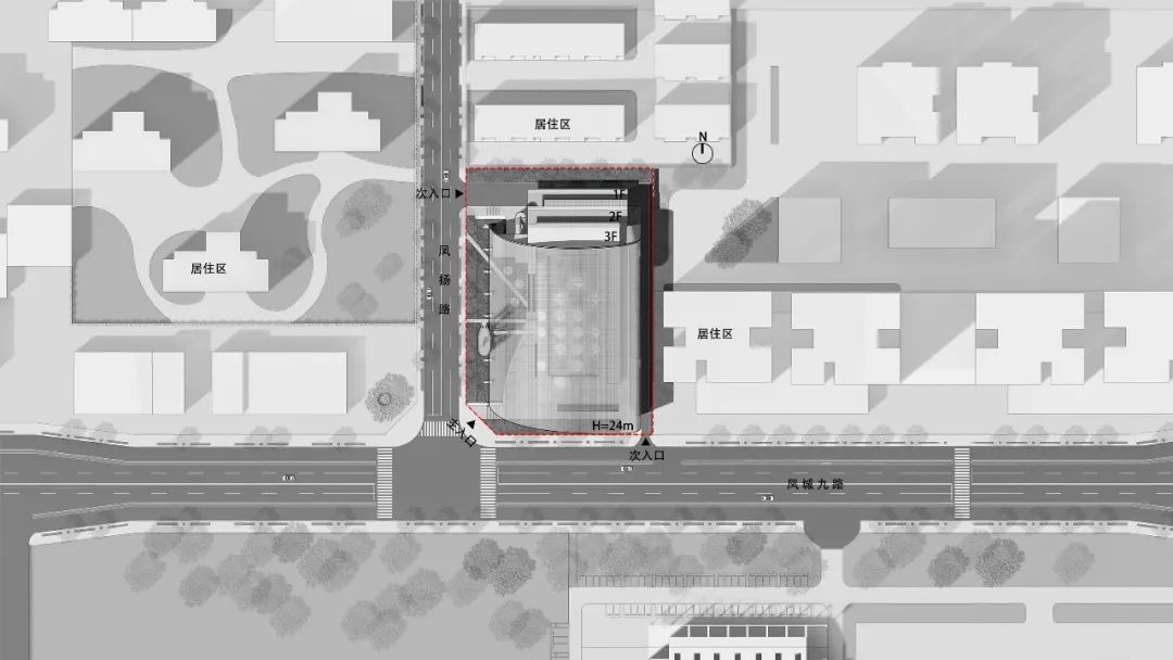 西安经开区全民健身中心方案公布，“隐退”在街道旁(图8)