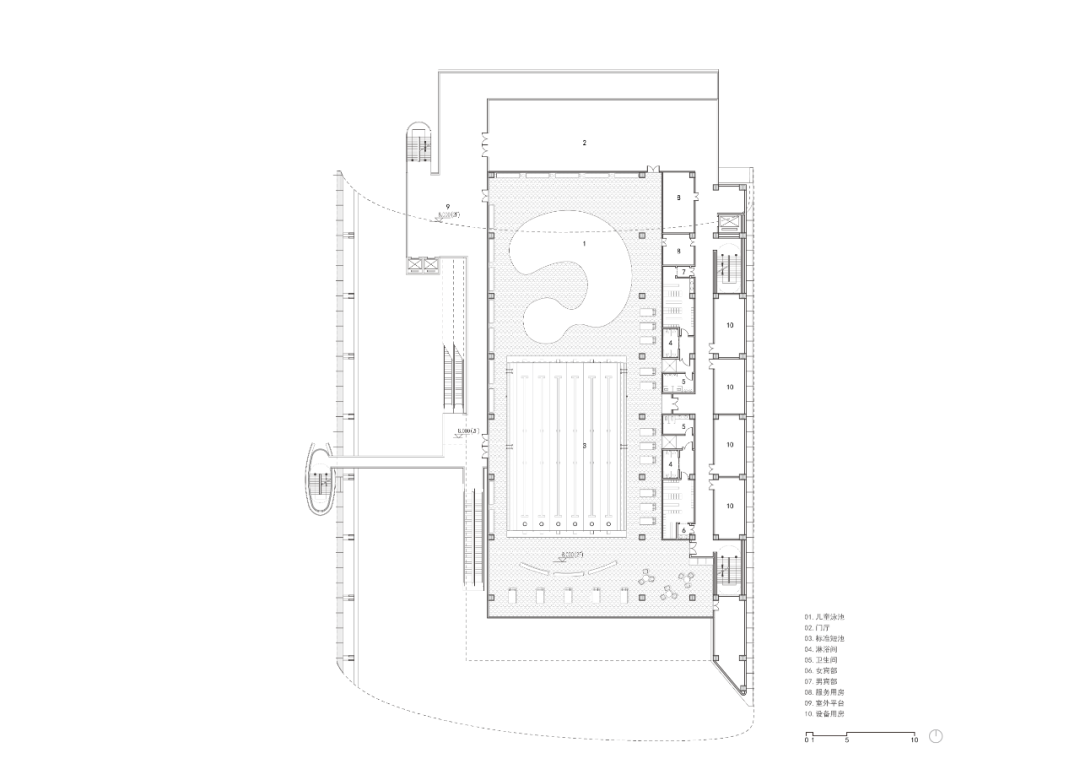 西安经开区全民健身中心方案公布，“隐退”在街道旁(图10)