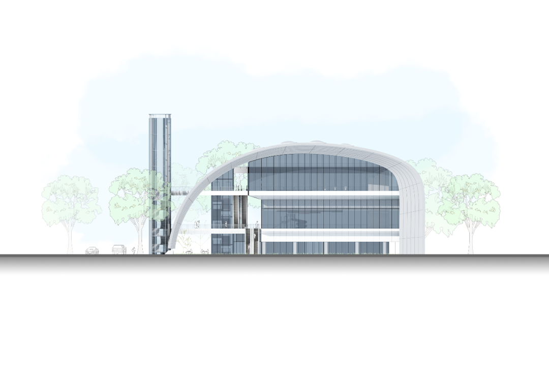 西安经开区全民健身中心方案公布，“隐退”在街道旁(图18)