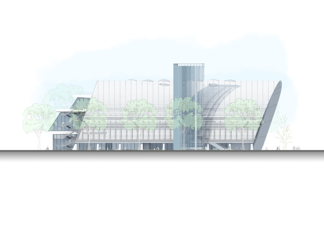 西安经开区全民健身中心方案公布，“隐退”在街道旁(图17)