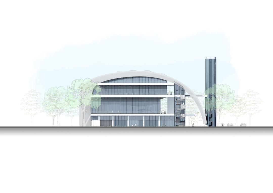 西安经开区全民健身中心方案公布，“隐退”在街道旁(图19)