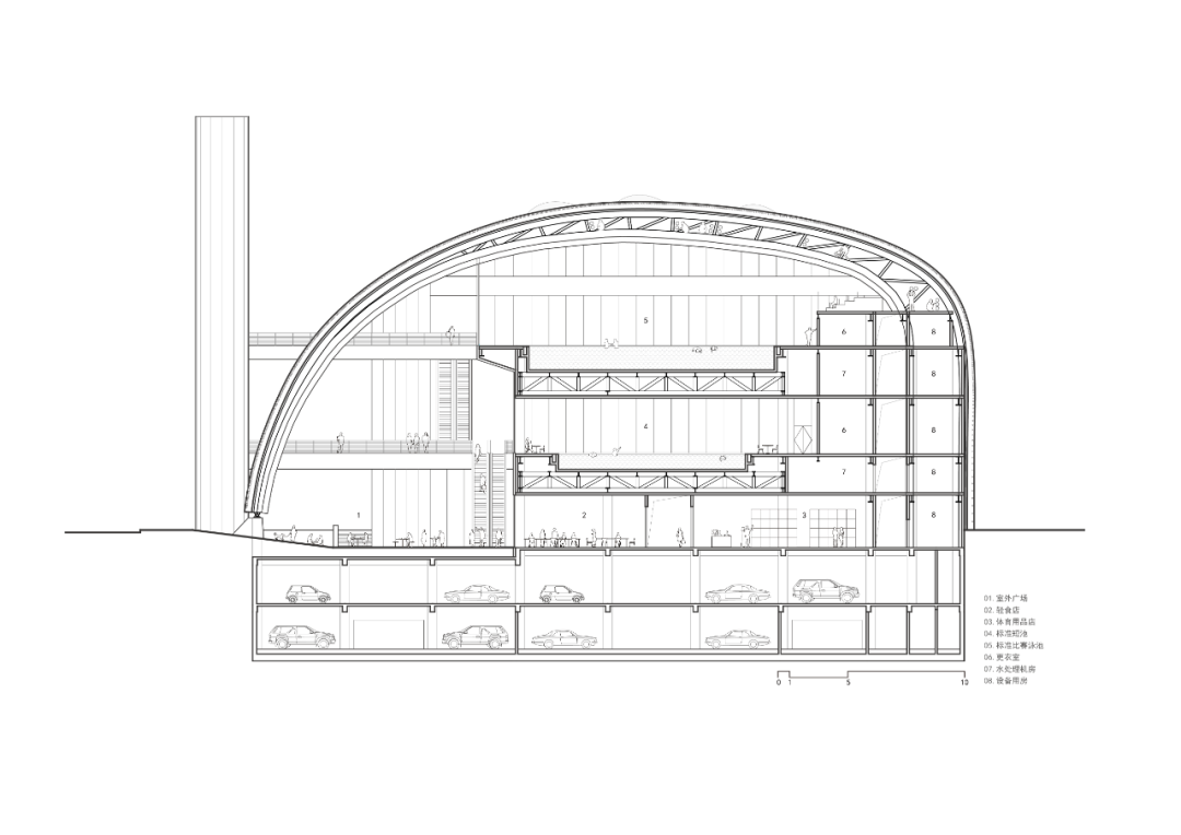 西安经开区全民健身中心方案公布，“隐退”在街道旁(图20)