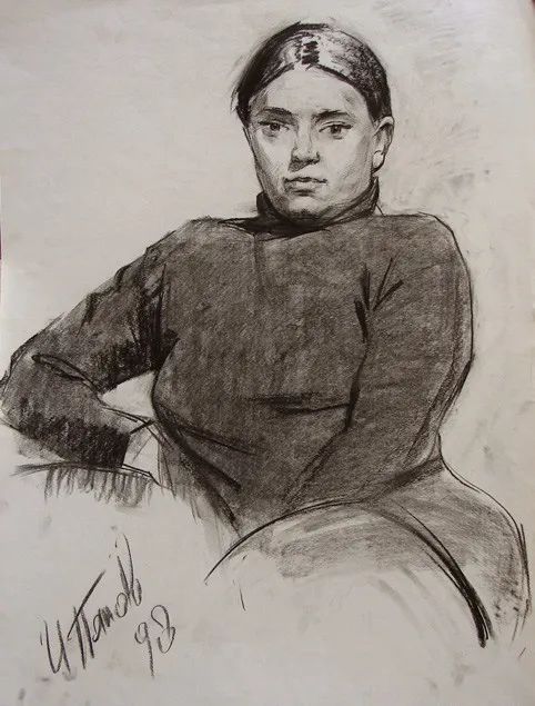 俄罗斯的大学教授，伊戈尔·帕诺夫的素描速写(图48)