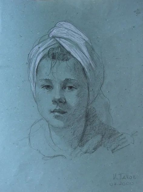 俄罗斯的大学教授，伊戈尔·帕诺夫的素描速写(图53)