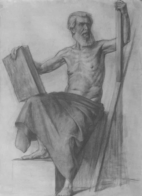 俄罗斯的大学教授，伊戈尔·帕诺夫的素描速写(图60)