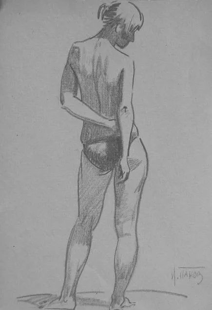 俄罗斯的大学教授，伊戈尔·帕诺夫的素描速写(图73)