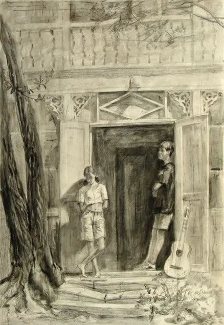 俄罗斯的大学教授，伊戈尔·帕诺夫的素描速写(图72)