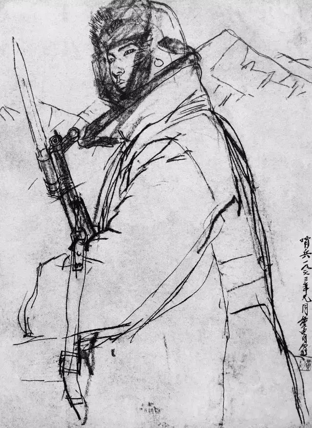 黄胄老师速写作品一组(图9)