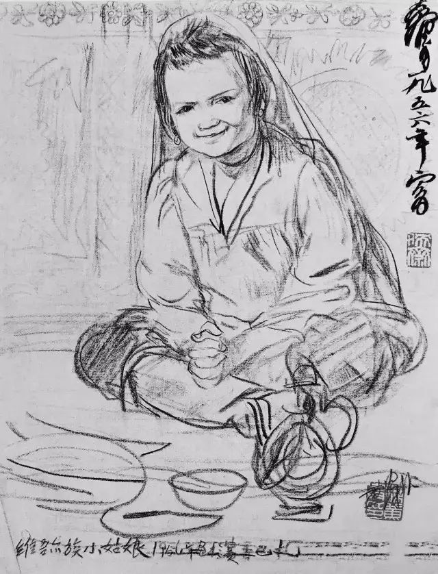 黄胄老师速写作品一组(图13)