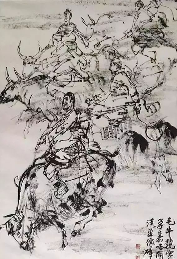 黄胄老师速写作品一组(图26)