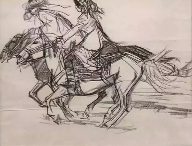 黄胄老师速写作品一组(图31)