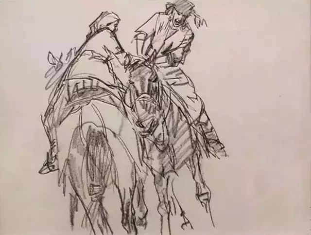 黄胄老师速写作品一组(图38)