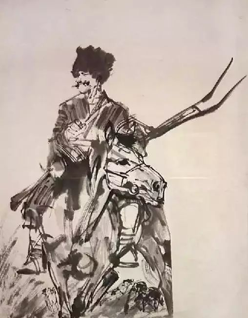黄胄老师速写作品一组(图45)