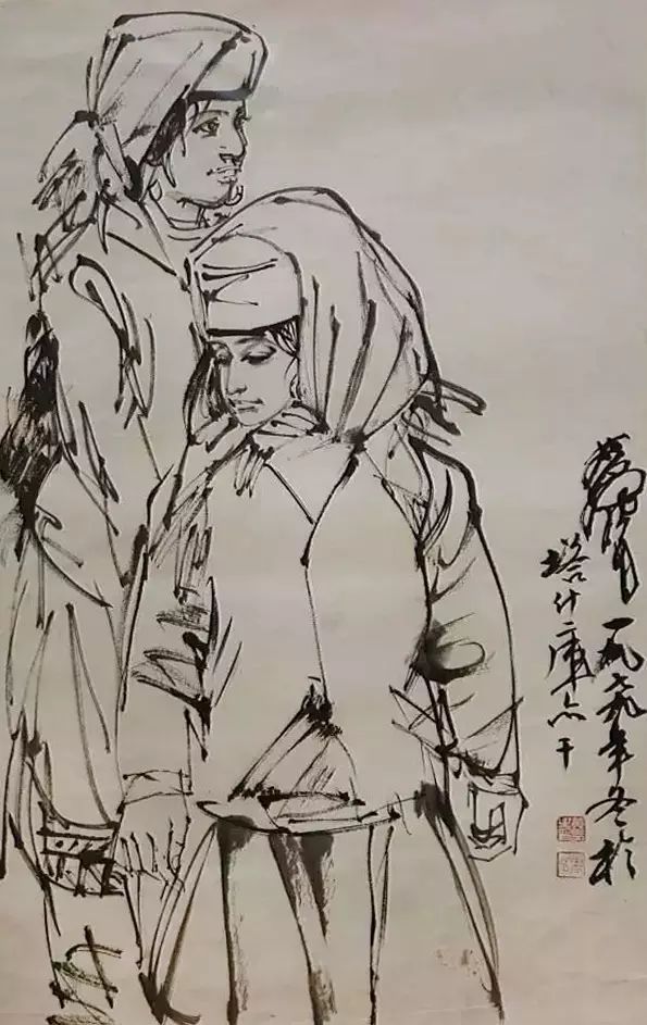 黄胄老师速写作品一组(图48)