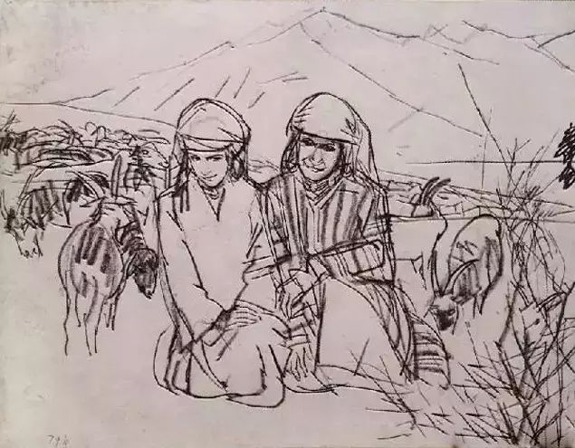 黄胄老师速写作品一组(图50)