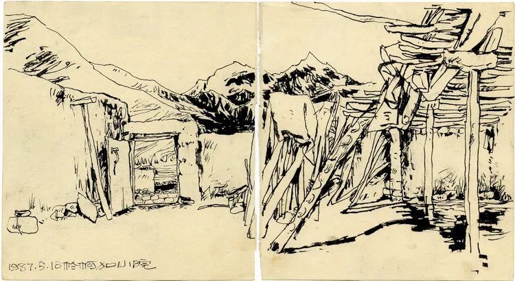 于小冬风景素描四十年1983-2023(图4)