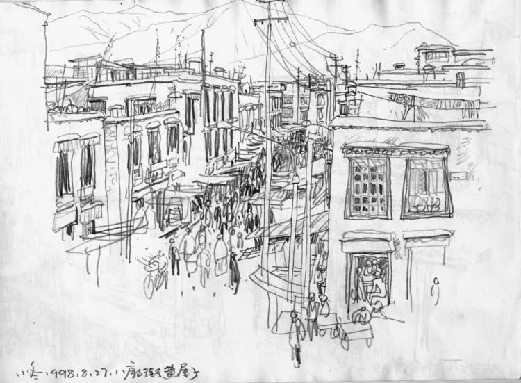 于小冬风景素描四十年1983-2023(图12)