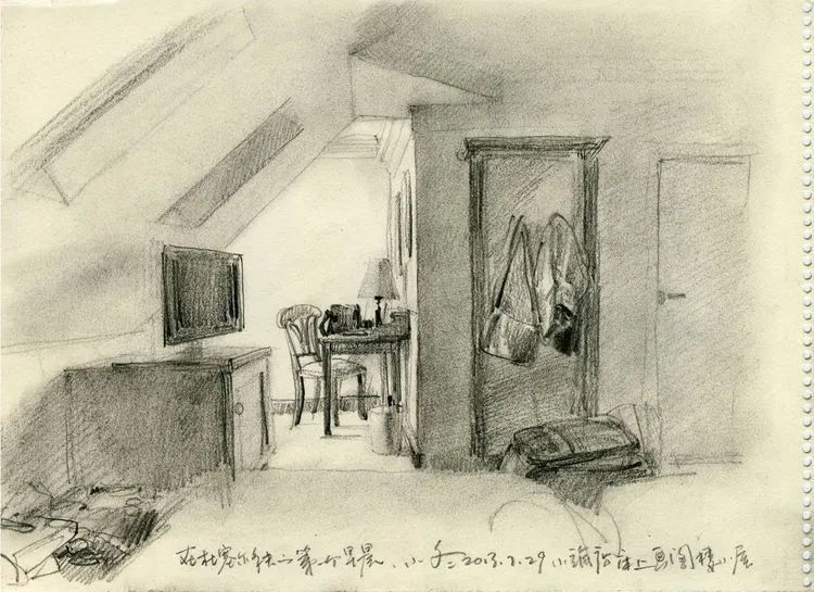 于小冬风景素描四十年1983-2023(图27)