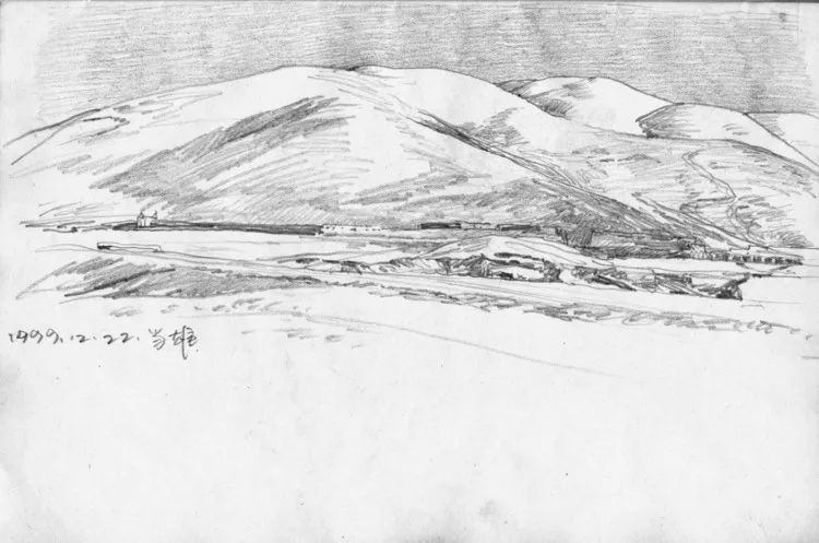 于小冬风景素描四十年1983-2023(图17)