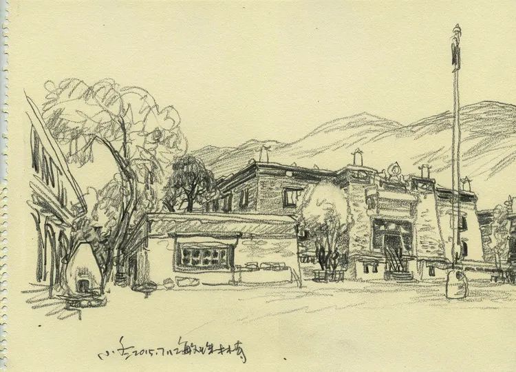 于小冬风景素描四十年1983-2023(图36)
