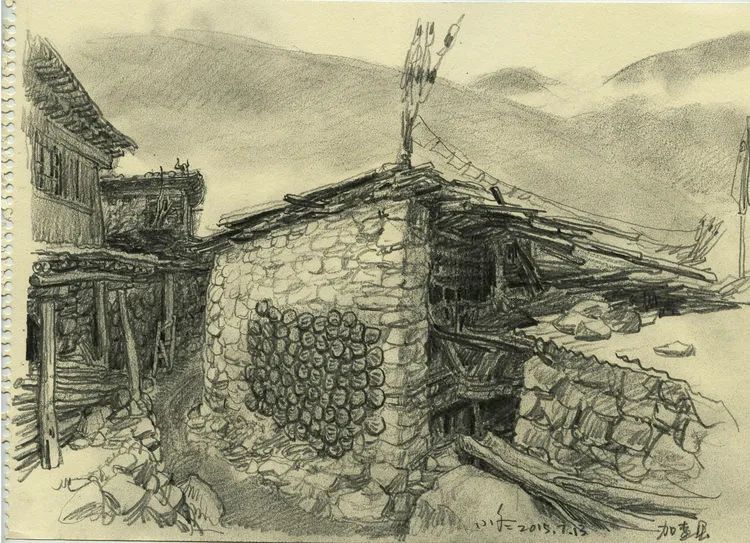 于小冬风景素描四十年1983-2023(图35)