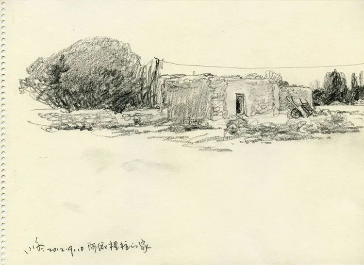 于小冬风景素描四十年1983-2023(图38)