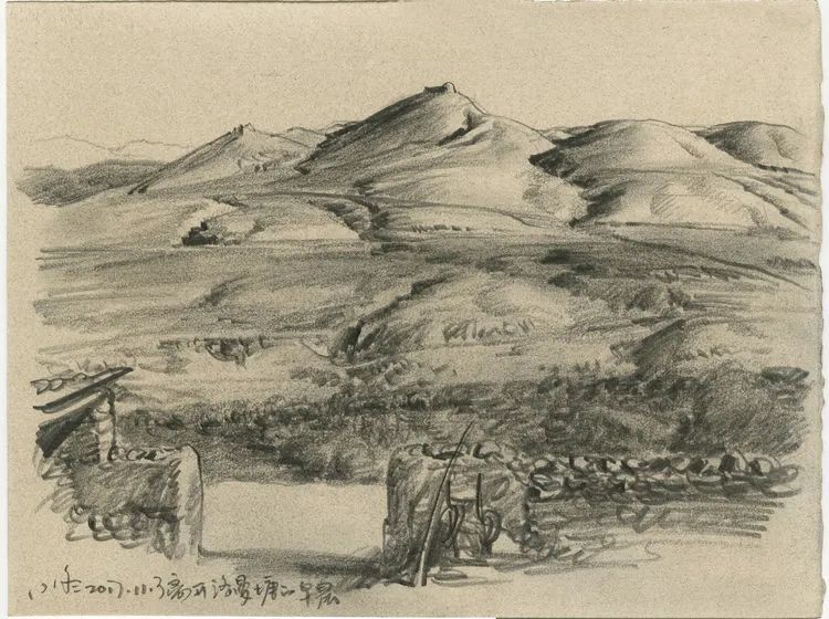 于小冬风景素描四十年1983-2023(图44)