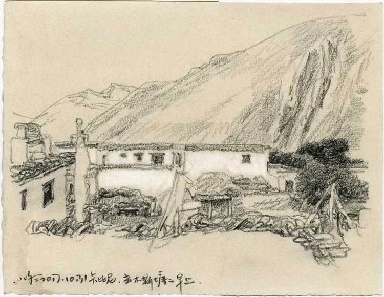 于小冬风景素描四十年1983-2023(图45)