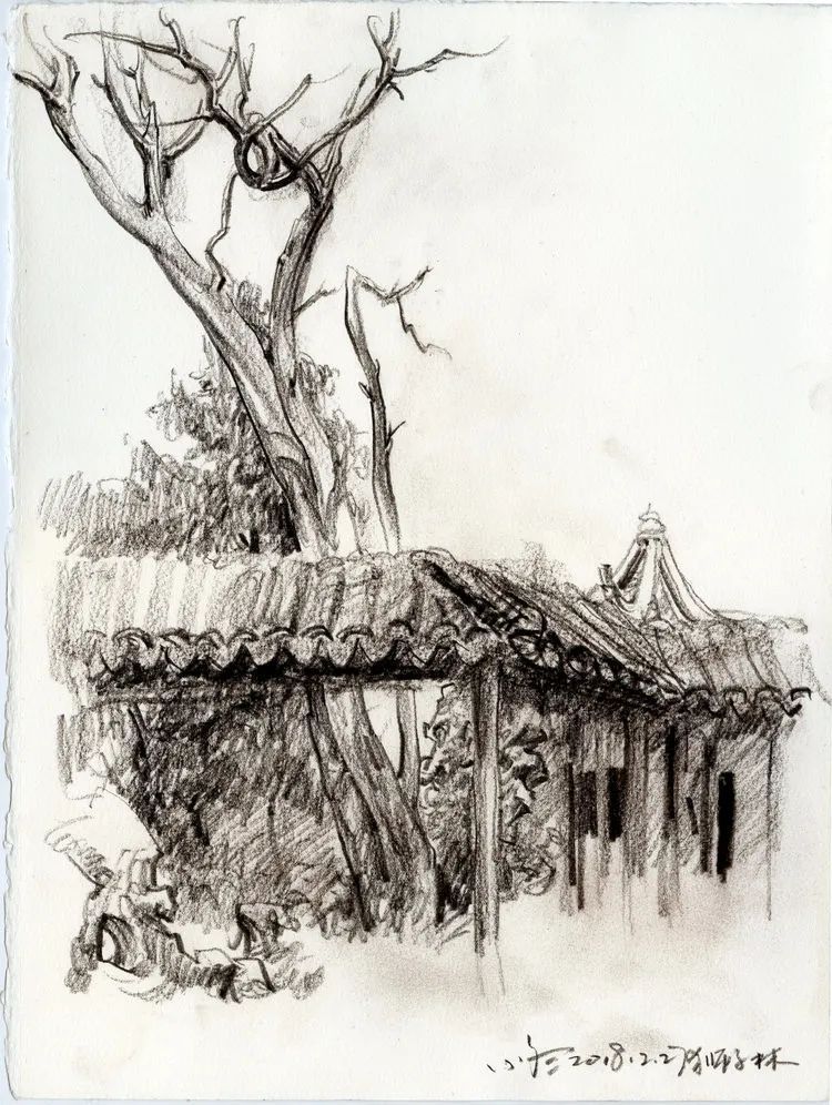 于小冬风景素描四十年1983-2023(图61)