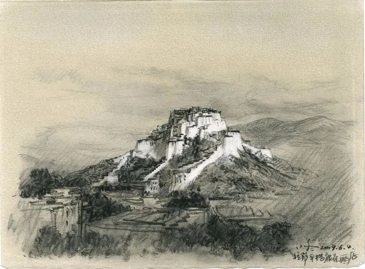 于小冬风景素描四十年1983-2023(图64)