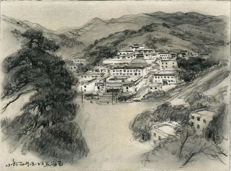于小冬风景素描四十年1983-2023(图65)