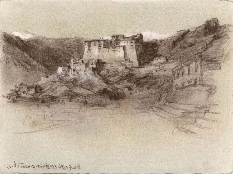 于小冬风景素描四十年1983-2023(图71)
