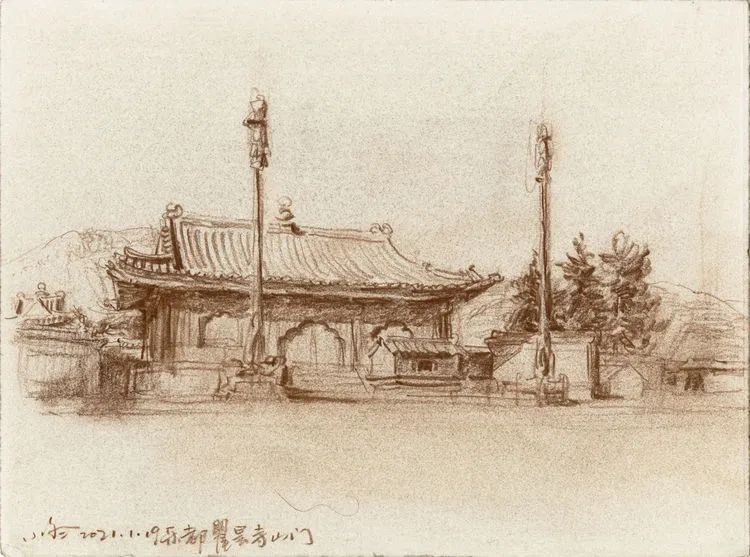 于小冬风景素描四十年1983-2023(图81)