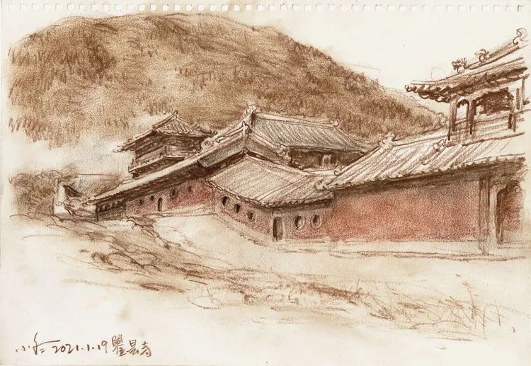于小冬风景素描四十年1983-2023(图82)