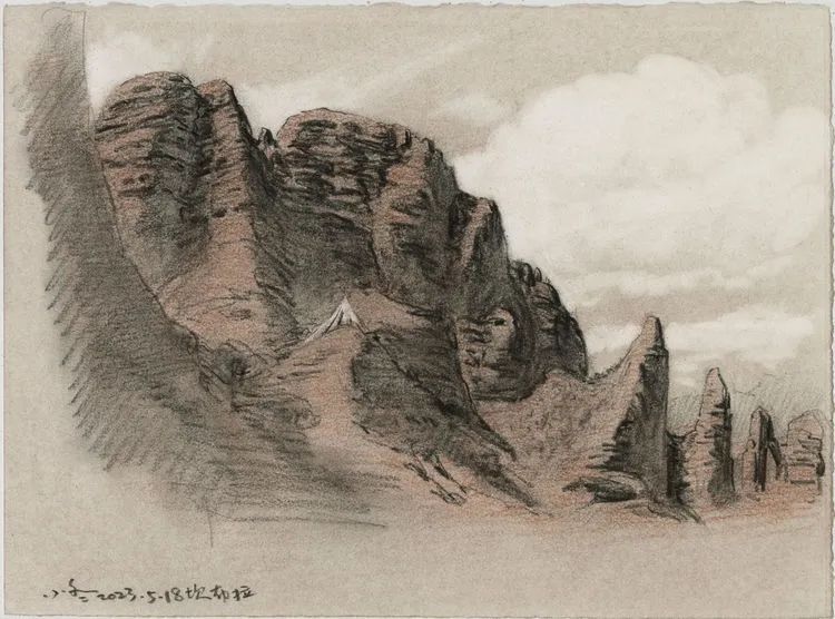 于小冬风景素描四十年1983-2023(图86)