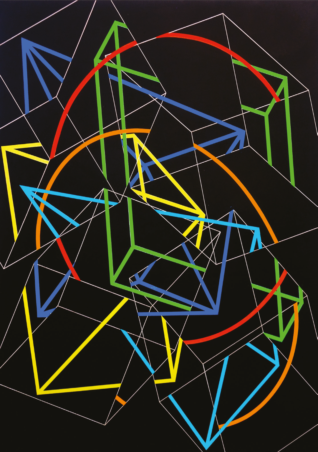 安德鲁斯·蒙嘉恩(匈牙利)-多视角表单片段(一),布面丙烯,200x140cm,1997年.png “旅途:亚诺士·法约及PESTI工作室”展览将于本周六对外展出(图11)