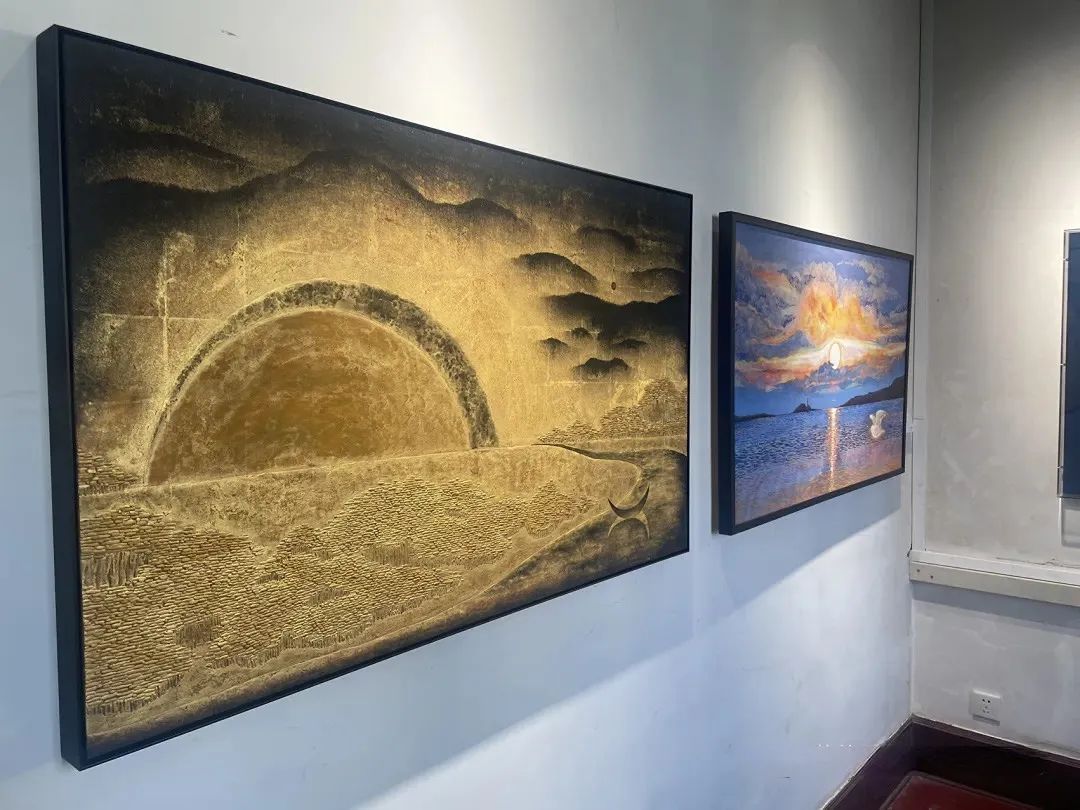 青年岩彩画家交流展 感知敦煌的艺术回响(图13)